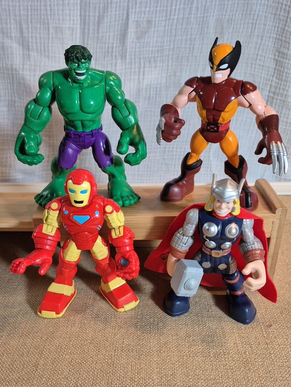 Hasbro Playskool Marvel Super Hero Adventures •Hulk •Thor •Wolverine •Iron Man